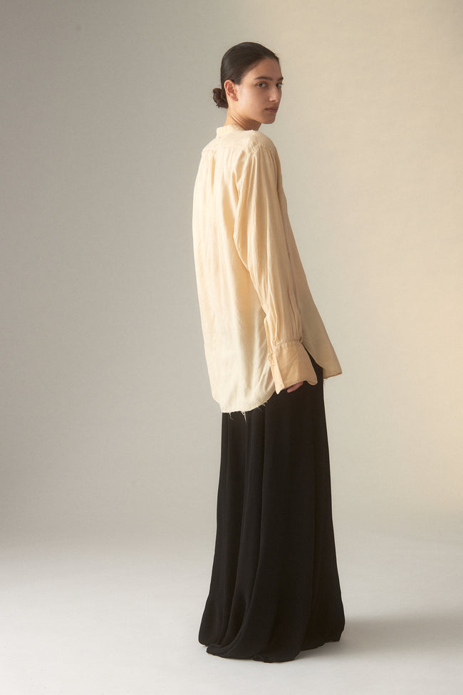 Vintage Black Ribbed Puddle Skirt - Desert Vintage