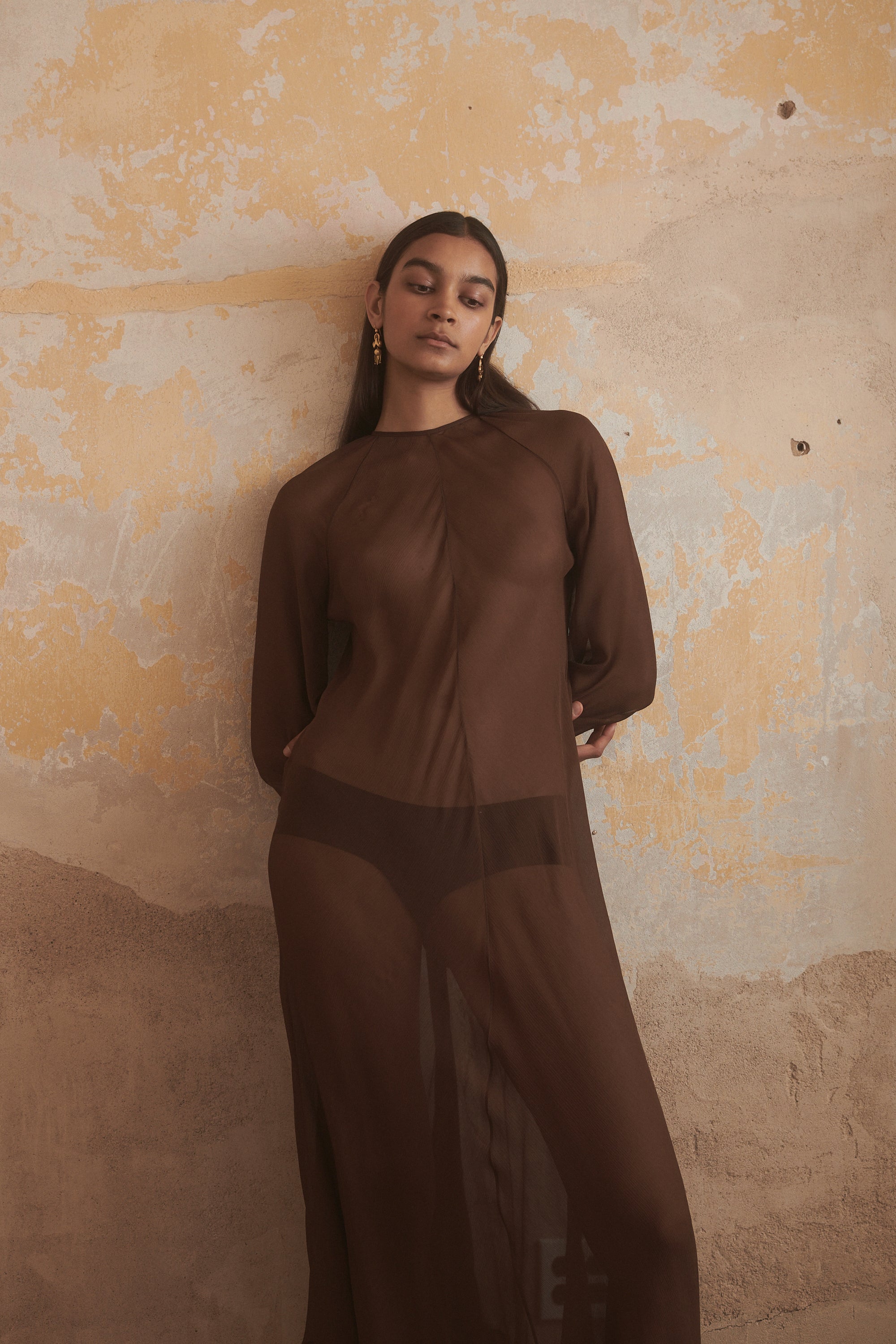 Ténéré Idris Dress in Tiger's Eye - Desert Vintage