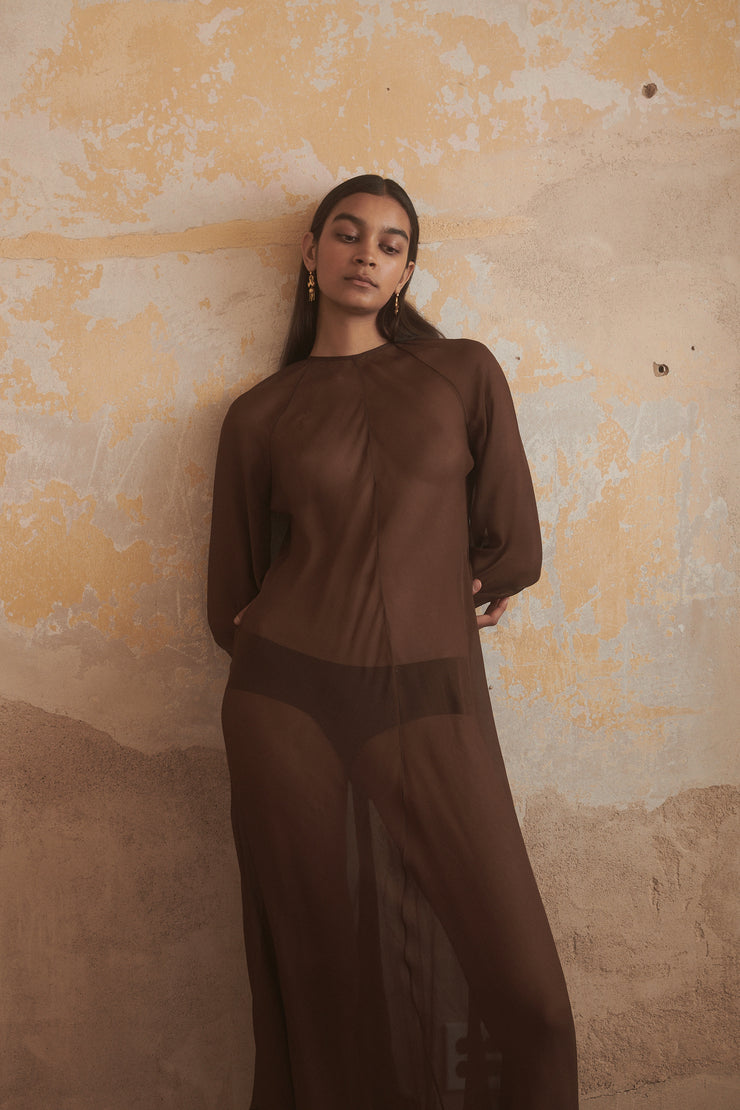 Ténéré Idris Dress in Tiger's Eye - Desert Vintage