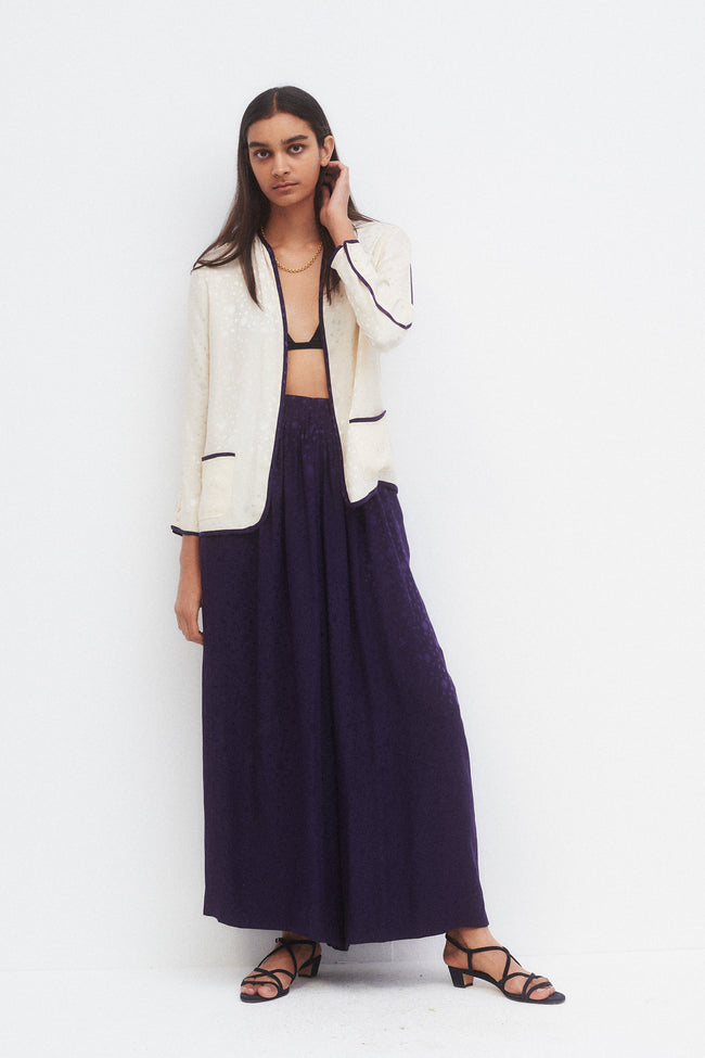 Beene Silk Intarsia Ensemble - Desert Vintage