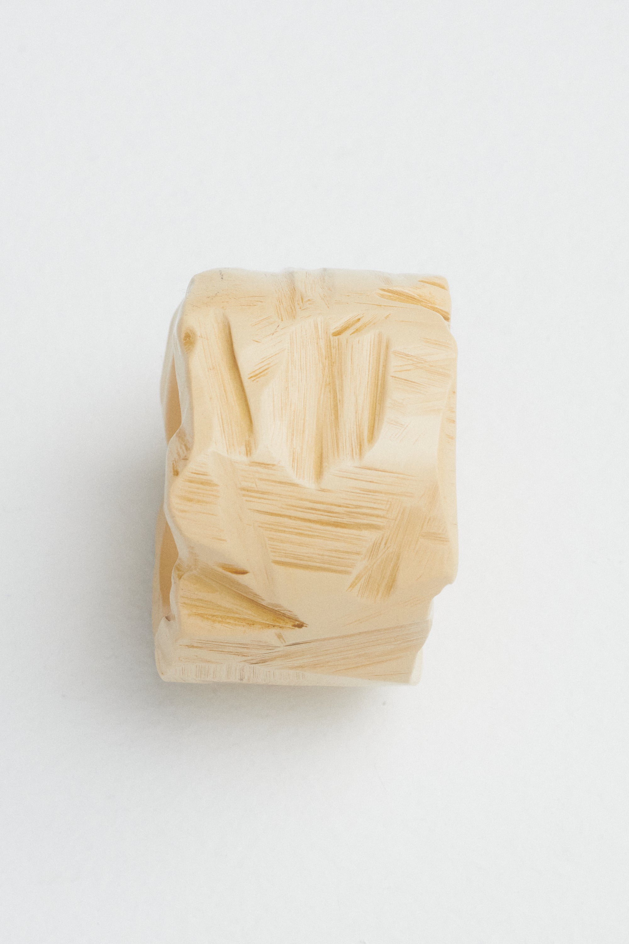 Signed Carved Bone Bangle - Desert Vintage