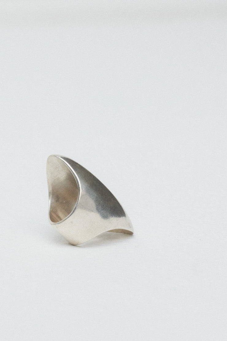 Silver Shield Ring - Desert Vintage