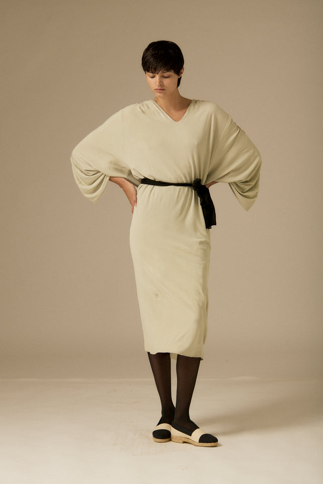 1970s Halston Celadon Dress - Desert Vintage