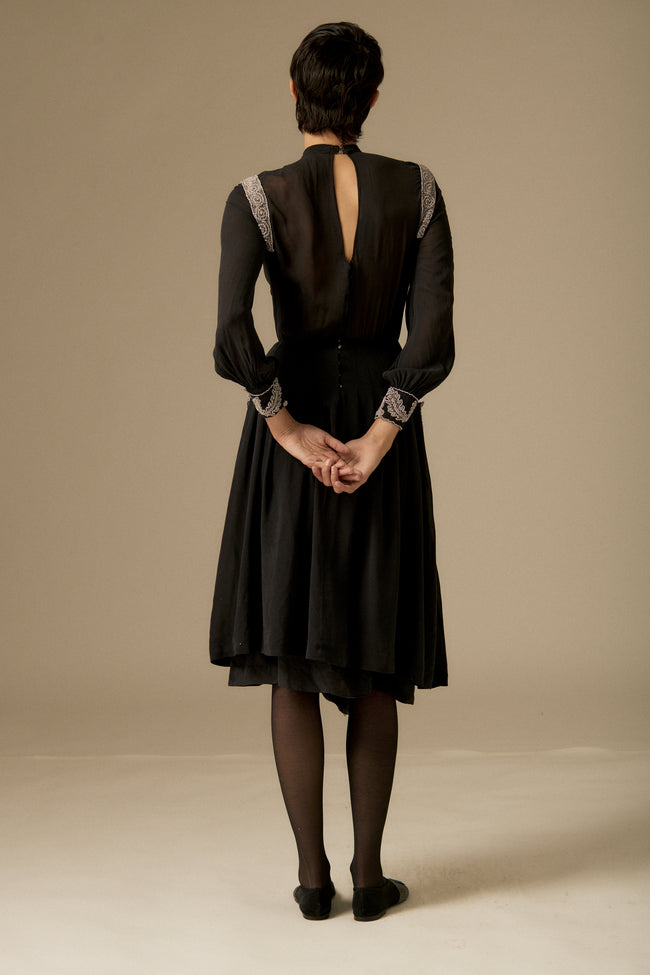 Vintage Chloe Black Seed Bead Dress - Desert Vintage