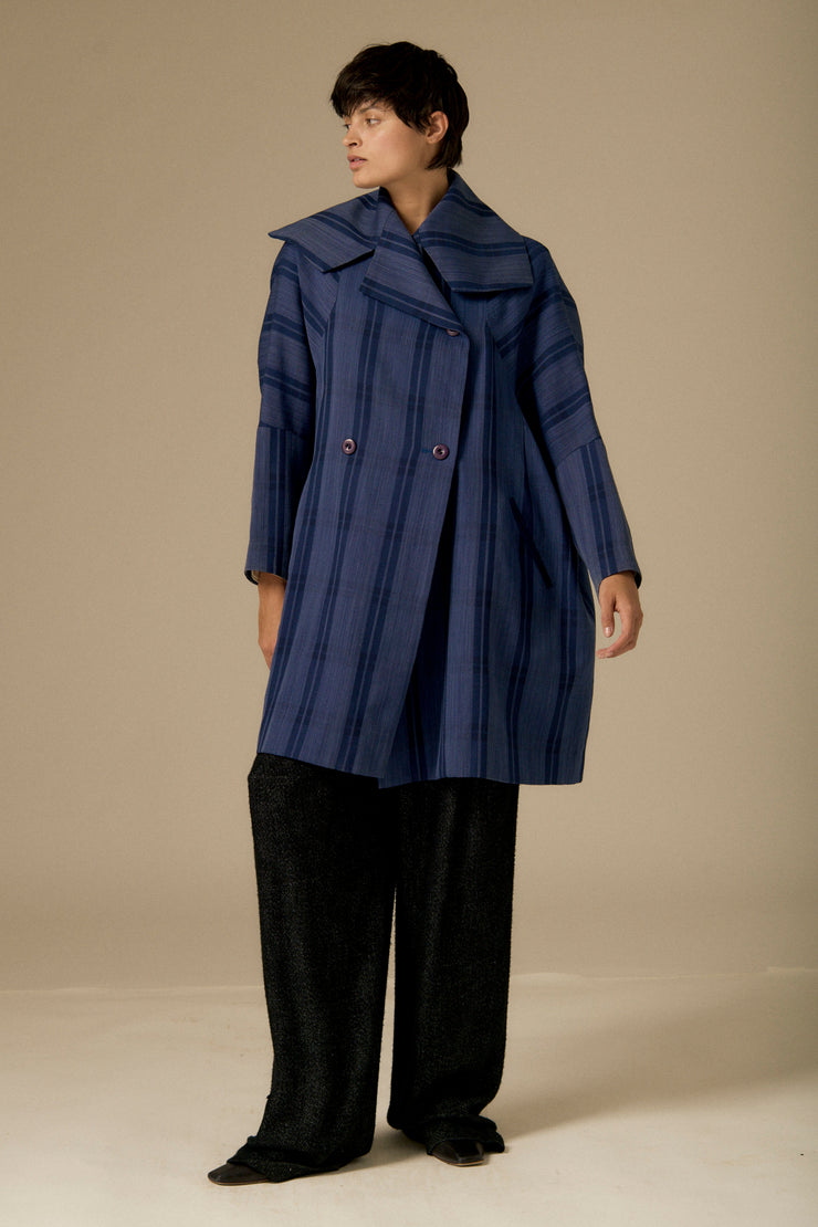 1980s Issey Miyake Plaid Coat - Desert Vintage