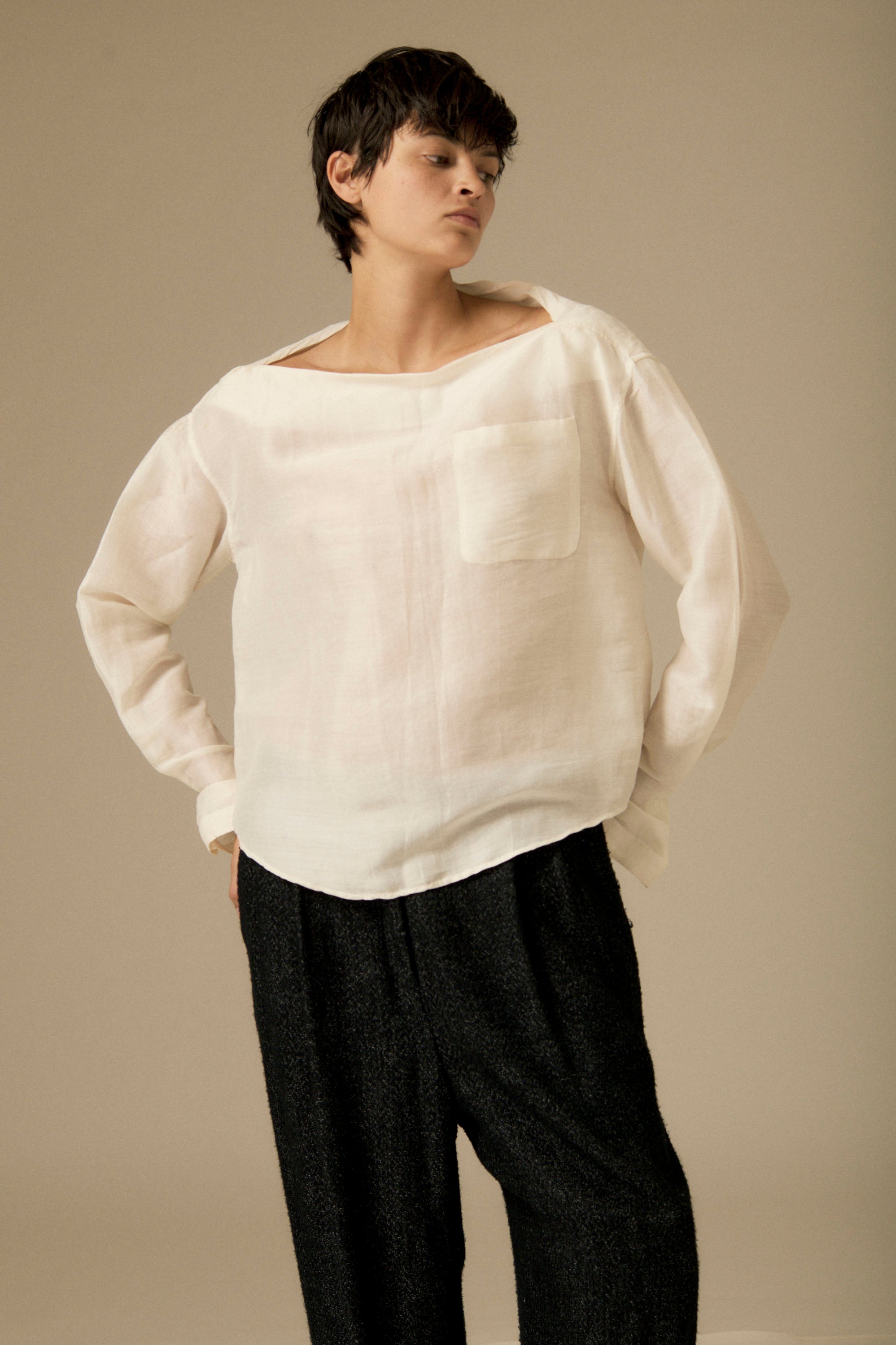Romeo Gigli Silk Linen Blouse - Desert Vintage
