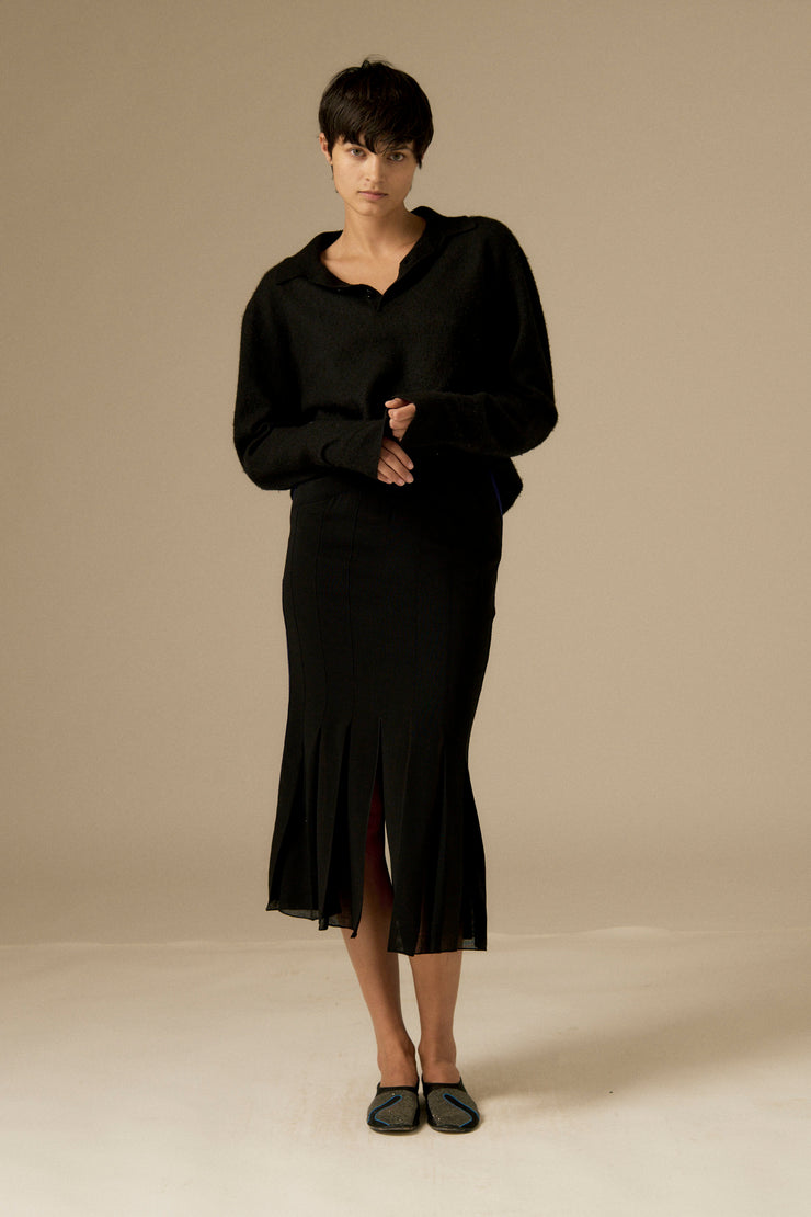 Karl Lagerfeld Tuxedo Stripe Skirt - Desert Vintage