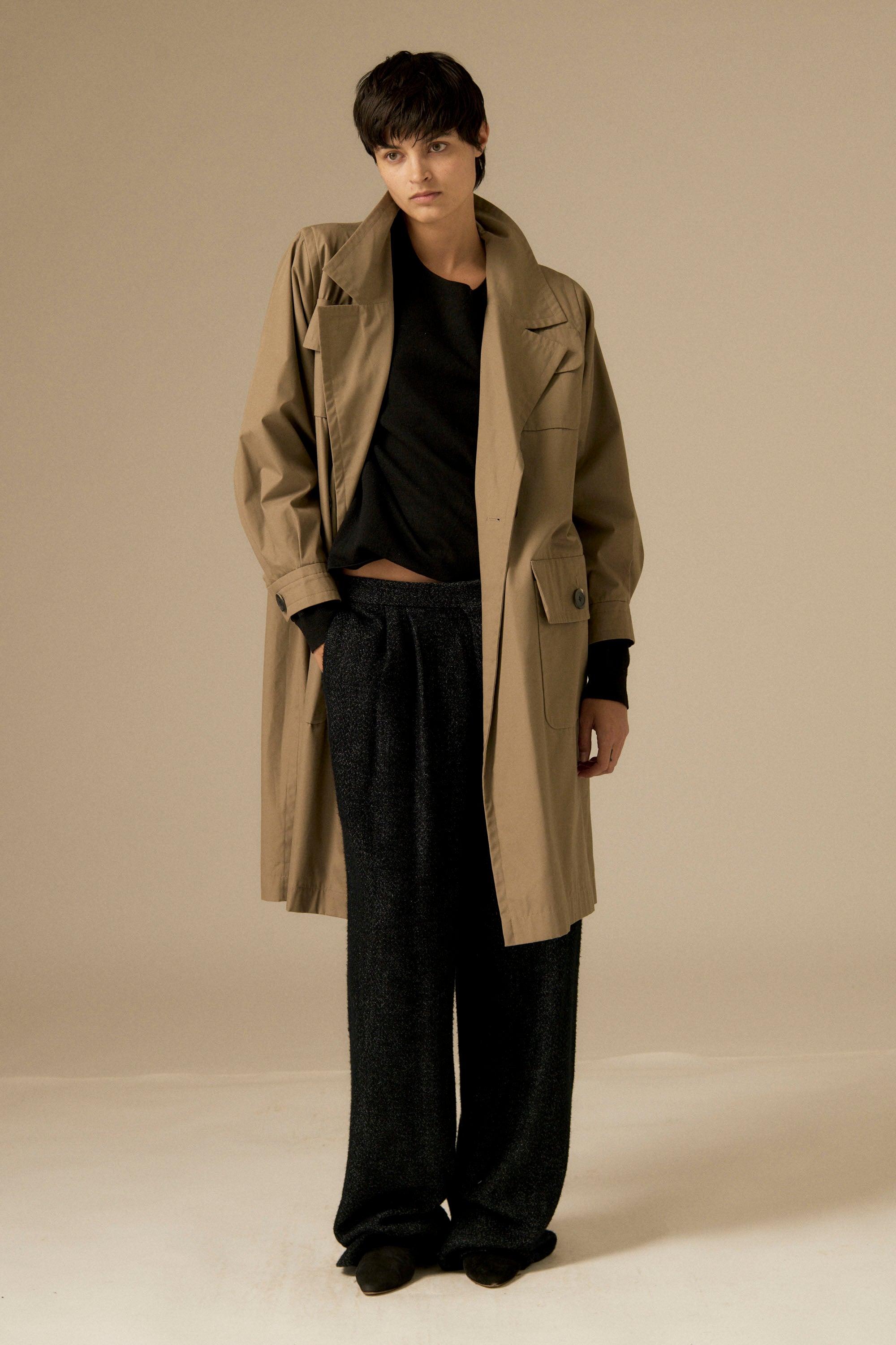 Ysl Cotton Trench - Desert Vintage