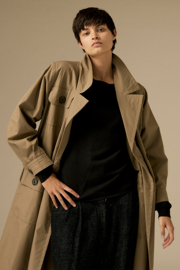 Ysl Cotton Trench - Desert Vintage