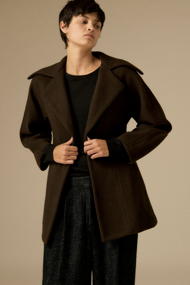 1990s Yohji Yamamoto Brown Wool Coat - Desert Vintage