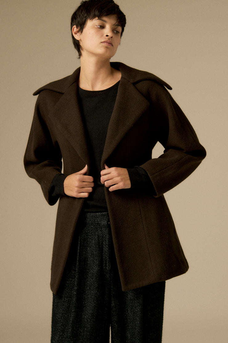 1990s Yohji Yamamoto Brown Wool Coat - Desert Vintage