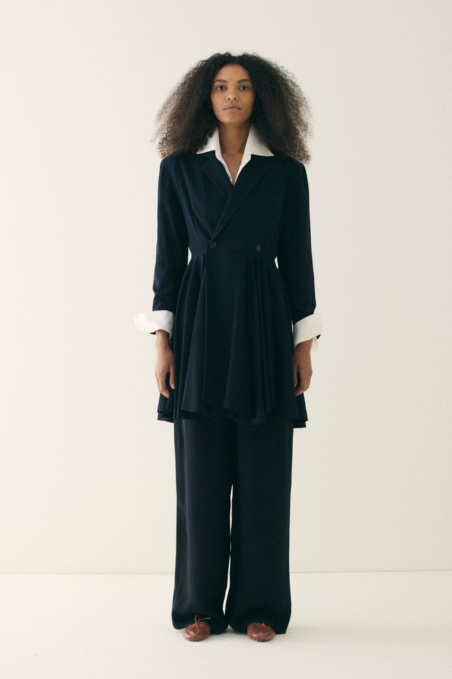 1990s Yohji Yamamoto Navy Swing Blazer - Desert Vintage