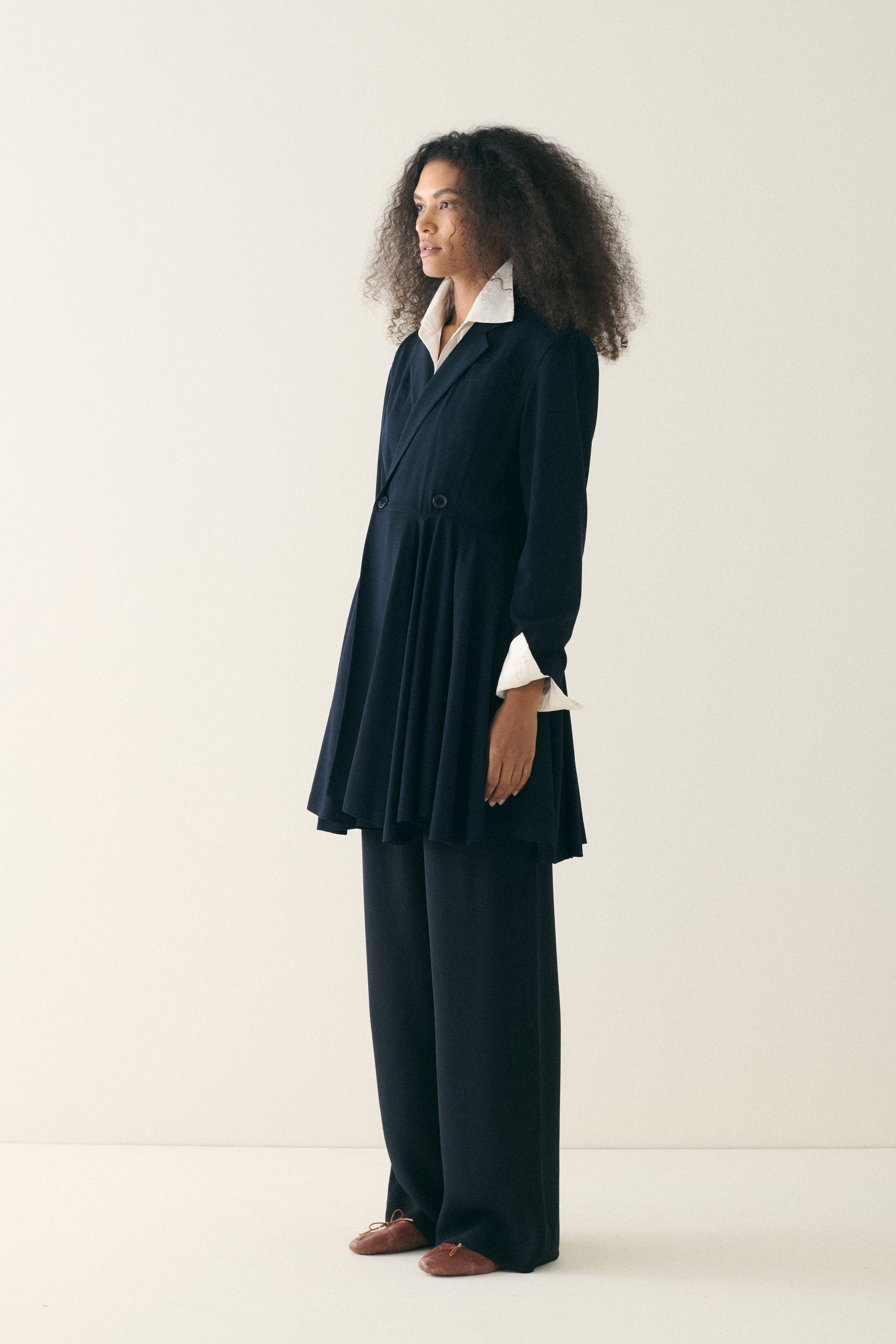 1990s Yohji Yamamoto Navy Swing Blazer - Desert Vintage