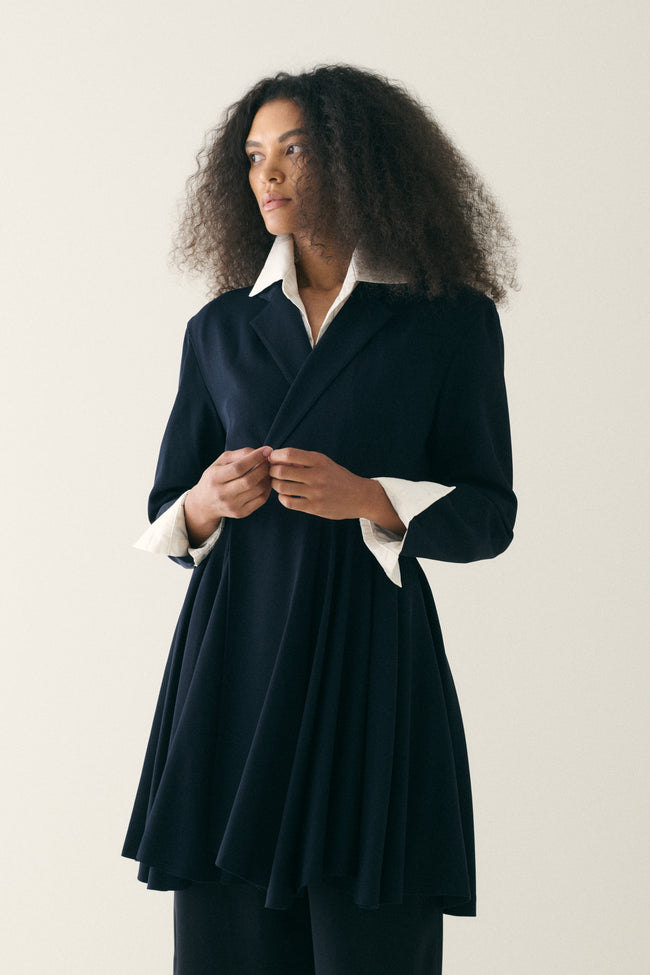 1990s Yohji Yamamoto Navy Swing Blazer - Desert Vintage