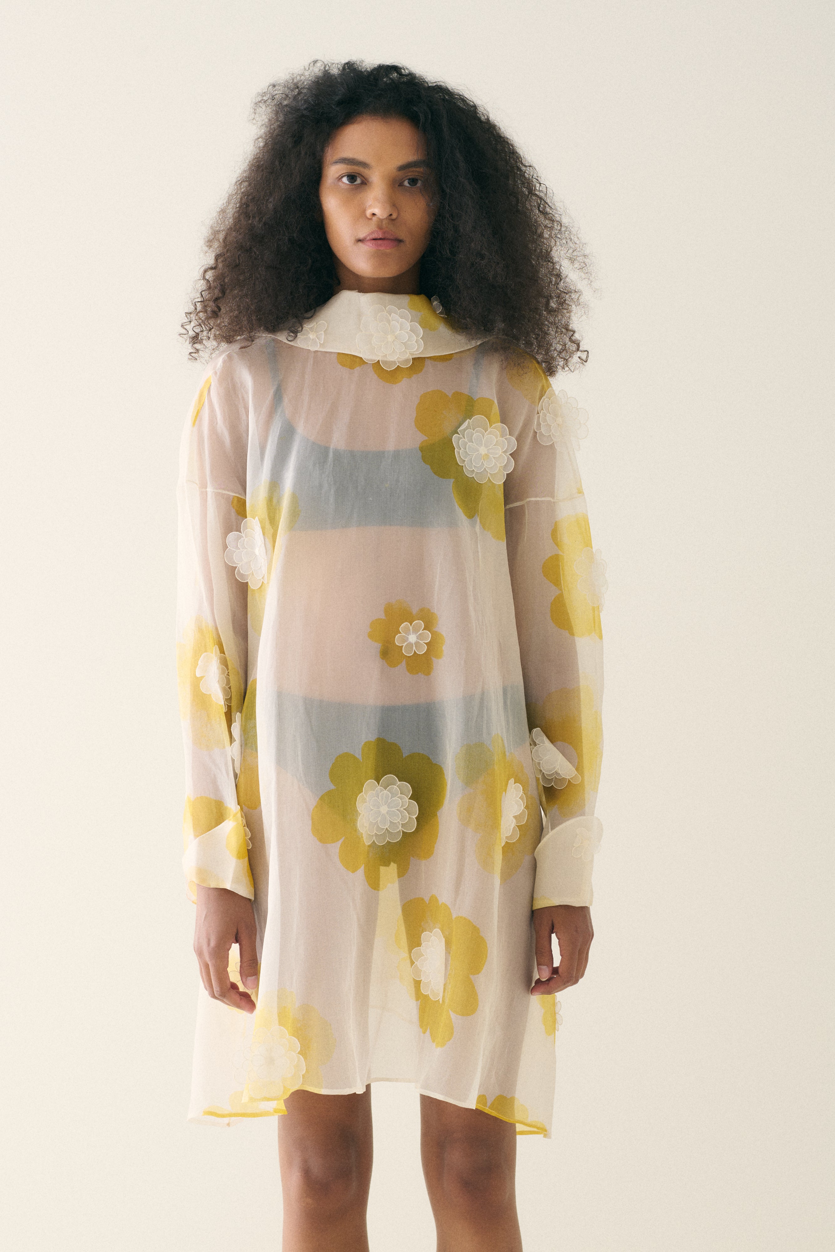 Gianfranco Ferré Silk Flower Tunic - Desert Vintage