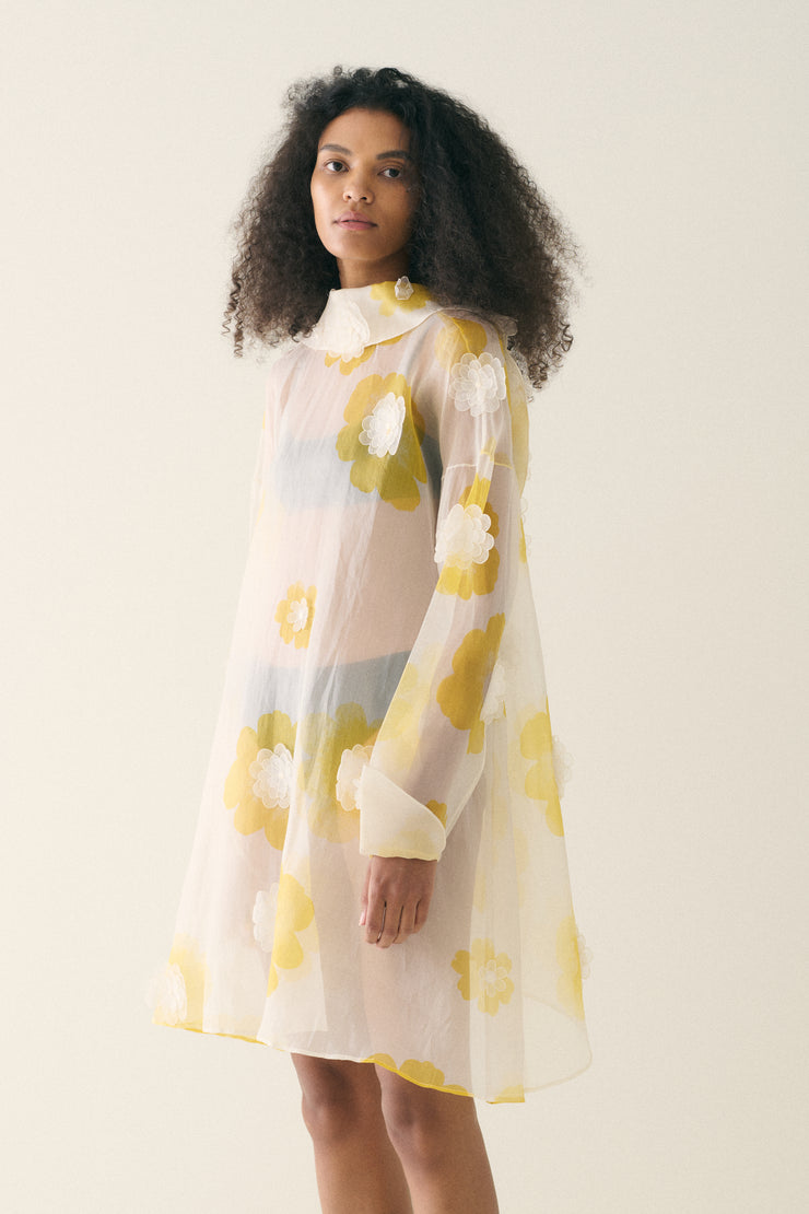 Gianfranco Ferré Silk Flower Tunic - Desert Vintage