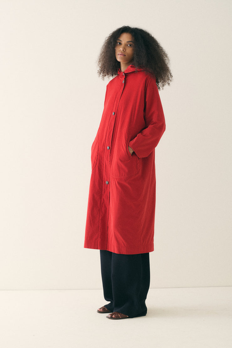 Hermès Red Trench Coat - Desert Vintage
