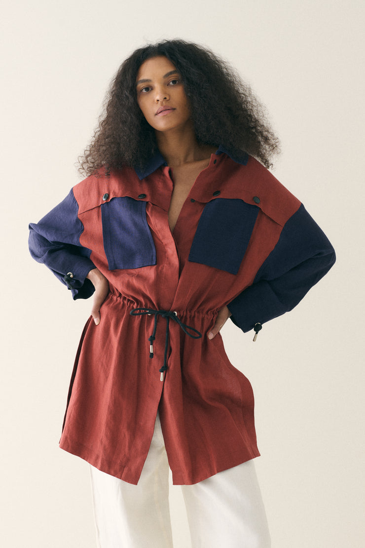 Courreges Tie Waist Jacket - Desert Vintage