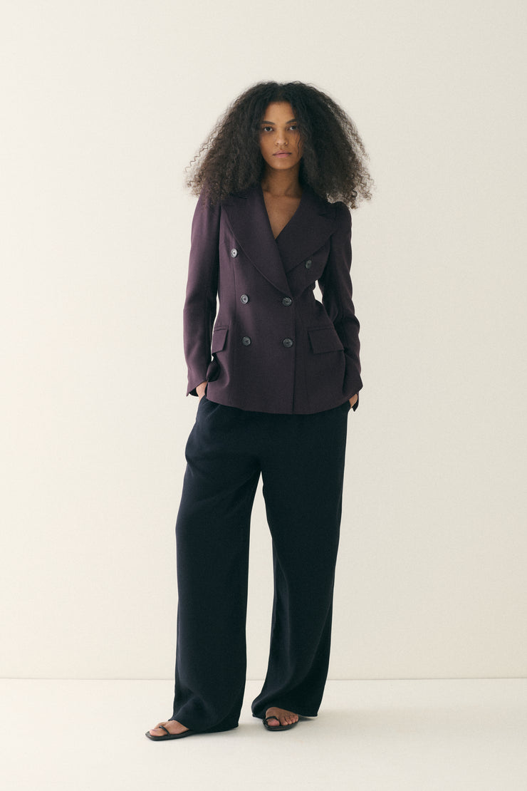 1990s Maison Margiela Aubergine Coat - Desert Vintage