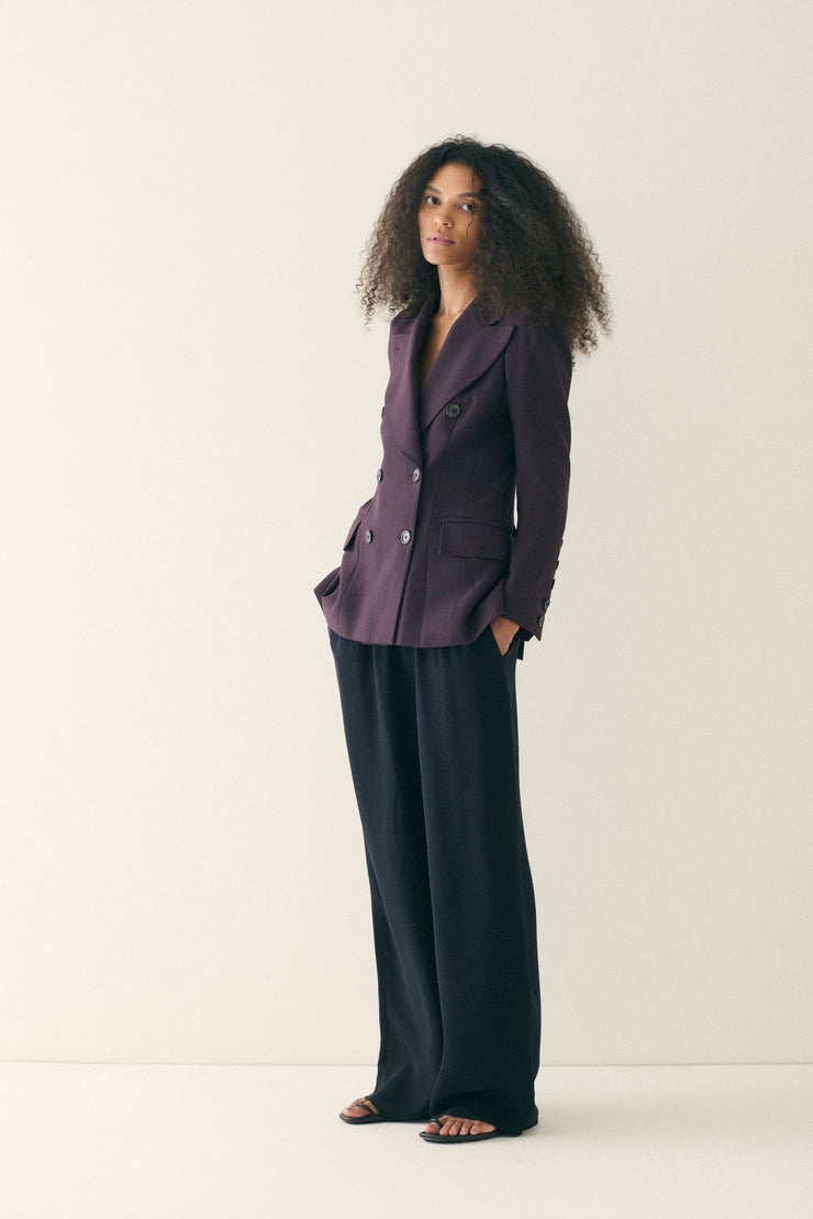 1990s Maison Margiela Aubergine Coat - Desert Vintage