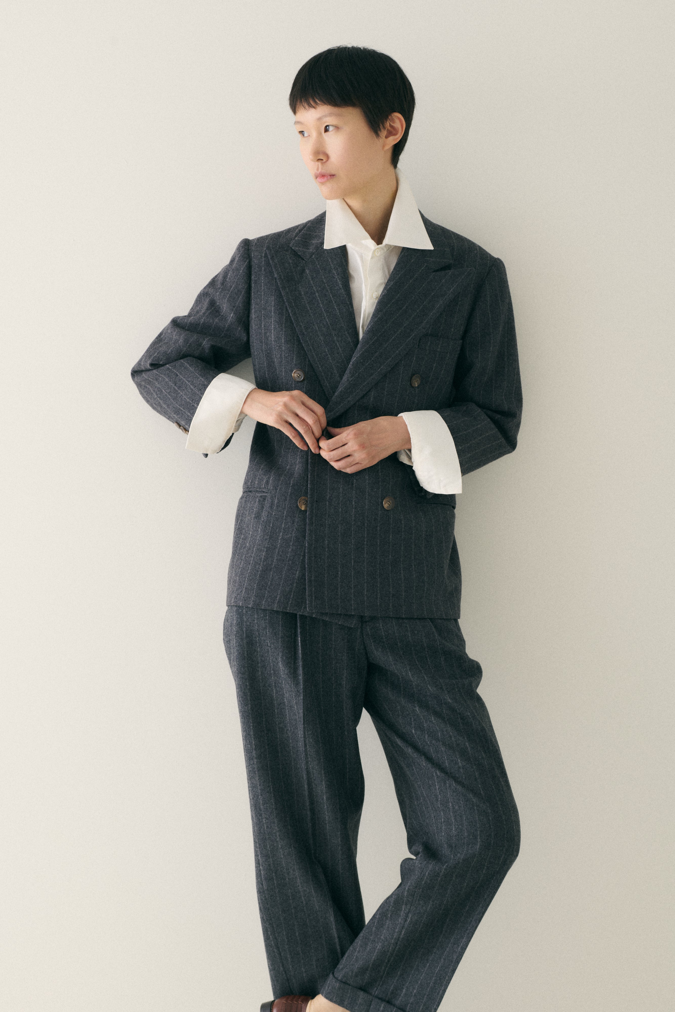 Ralph Lauren Grey Striped Suit - Desert Vintage