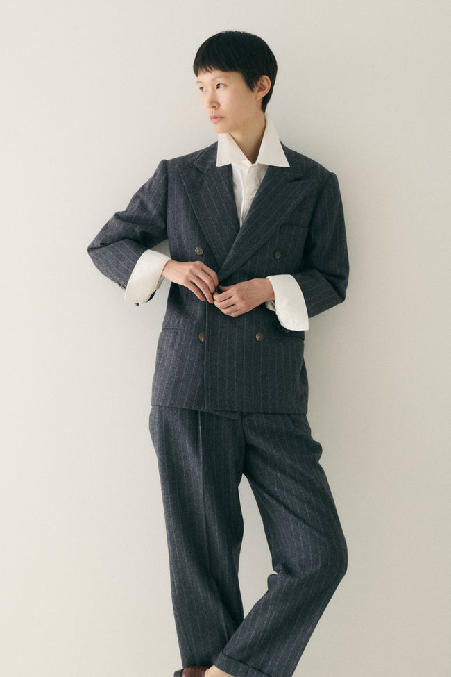 Ralph Lauren Grey Striped Suit - Desert Vintage