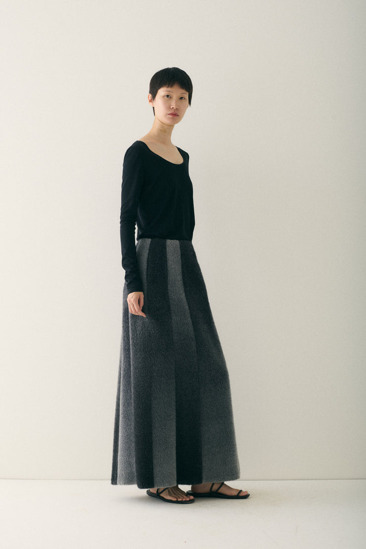 Yeohlee Striped Teddy Skirt - Desert Vintage
