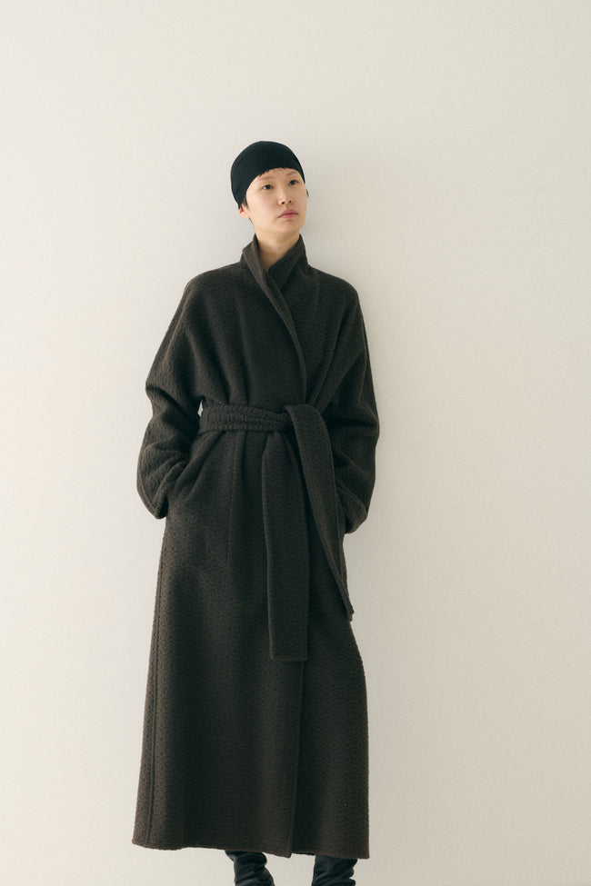 Yeohlee Textured Wrap Coat - Desert Vintage