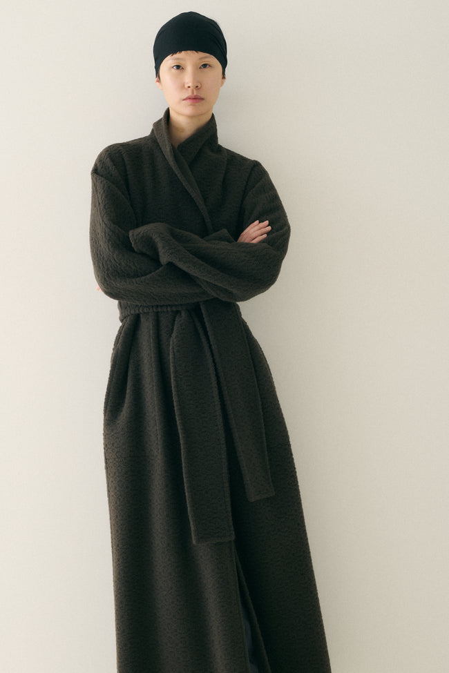 Yeohlee Textured Wrap Coat - Desert Vintage