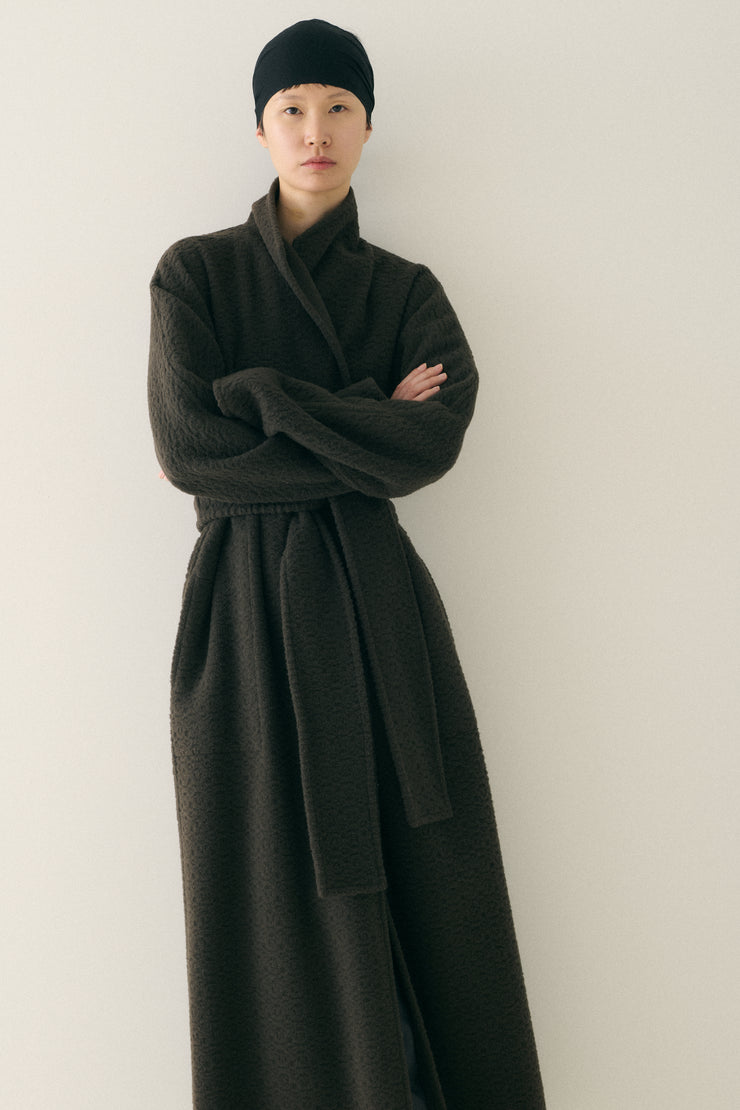 Yeohlee Textured Wrap Coat - Desert Vintage