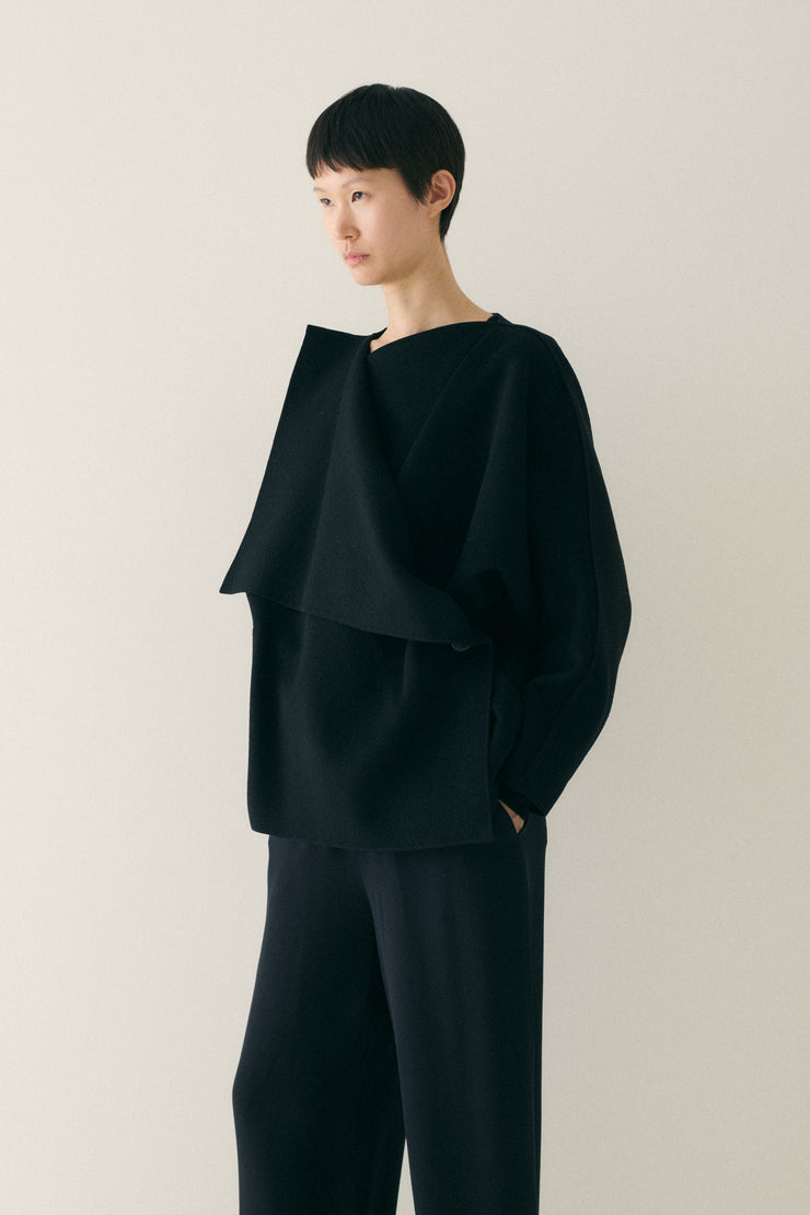 Black Wool Coat - Desert Vintage
