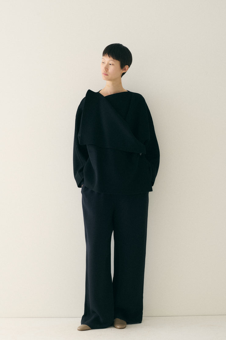 Black Wool Coat - Desert Vintage