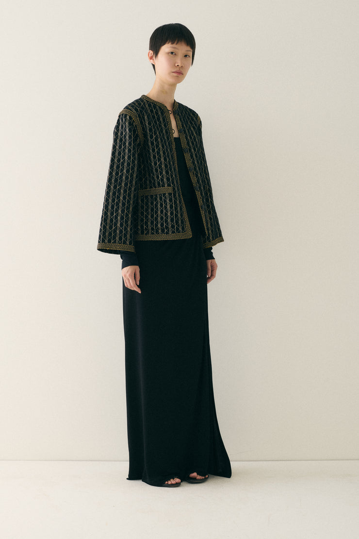 Ysl Quilted Coat - Desert Vintage