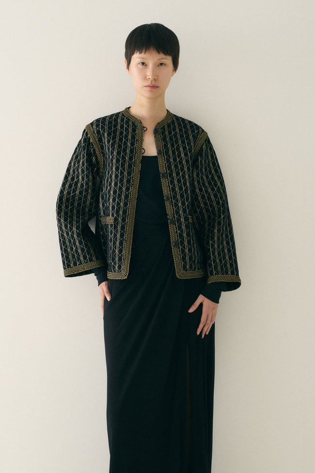 Ysl Quilted Coat - Desert Vintage