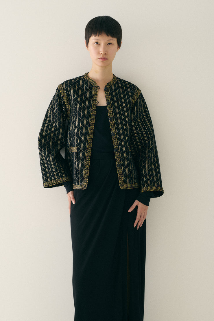 Ysl Quilted Coat - Desert Vintage