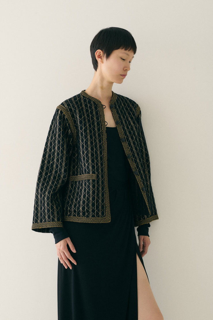 Ysl Quilted Coat - Desert Vintage