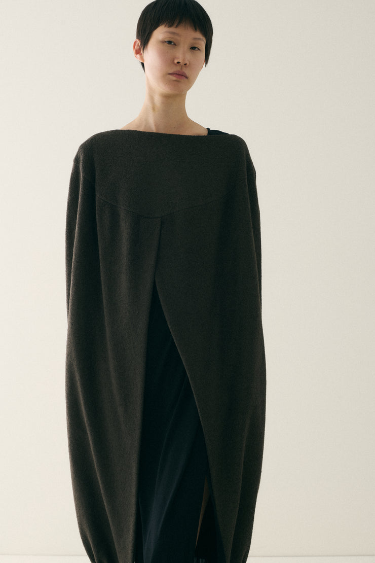 Grey Wool Cape - Desert Vintage