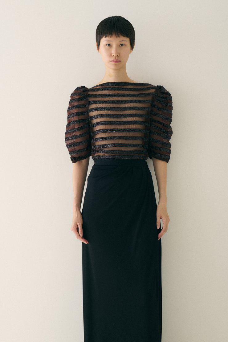 1930s Sheer Stripe Top - Desert Vintage