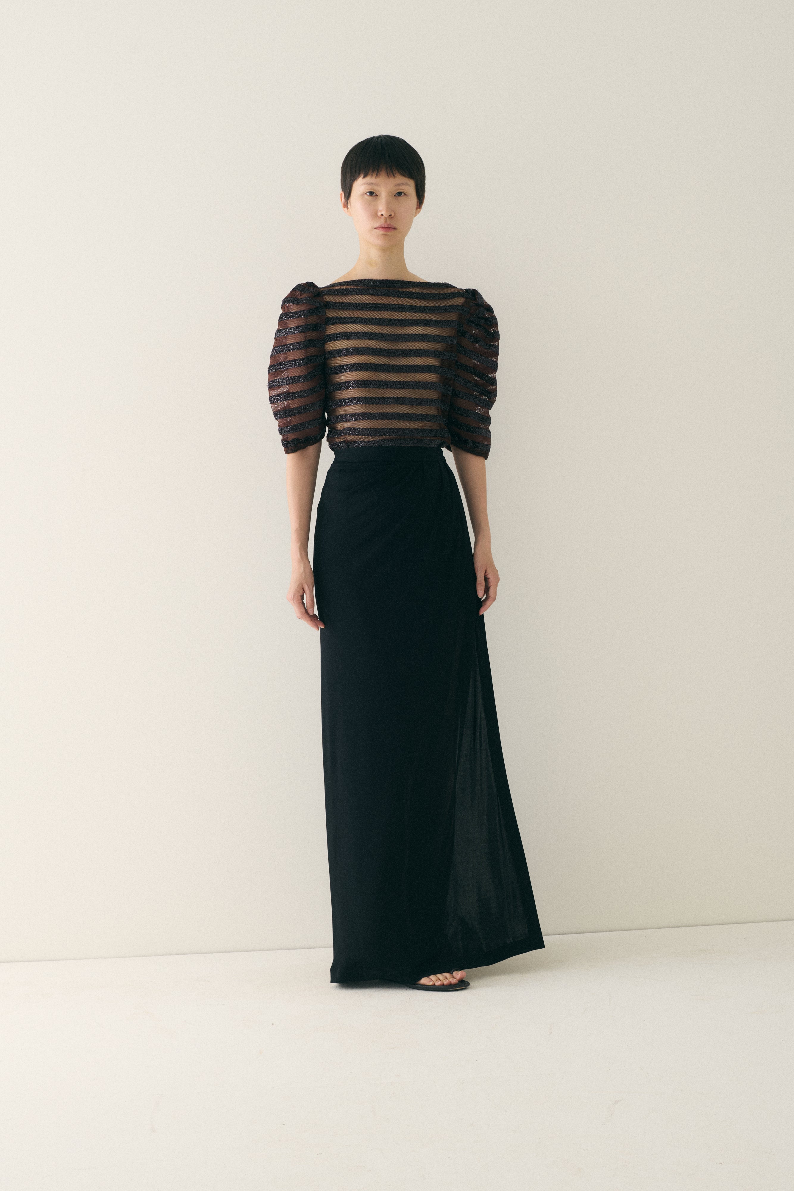 1930s Sheer Stripe Top - Desert Vintage