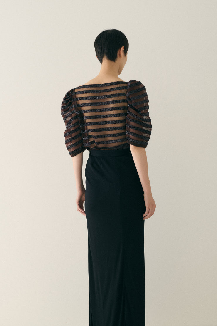 1930s Sheer Stripe Top - Desert Vintage