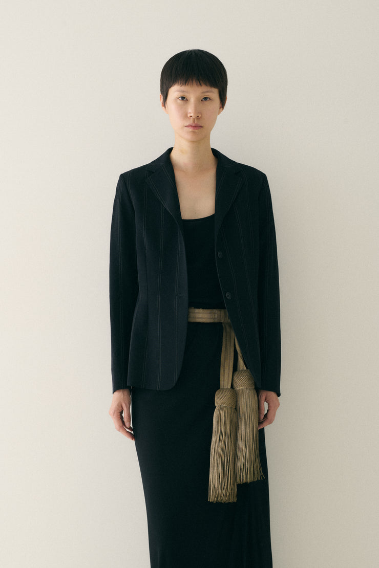 Sonia Speciale Stripe Wool Blazer - Desert Vintage