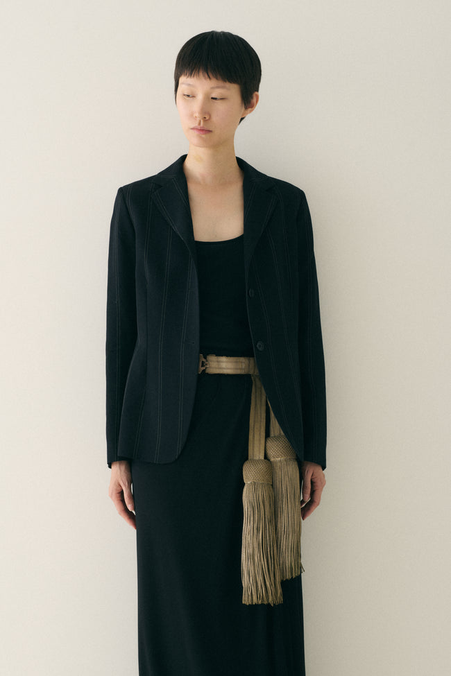 Sonia Speciale Stripe Wool Blazer - Desert Vintage