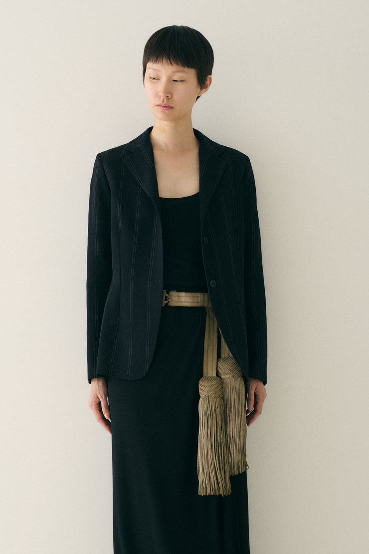 Sonia Speciale Stripe Wool Blazer - Desert Vintage