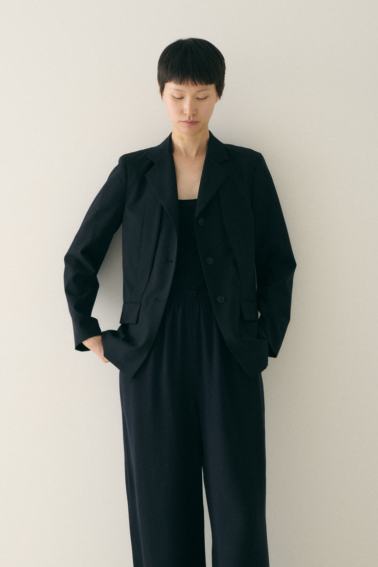 Issey Miyake Black Wool Blazer - Desert Vintage