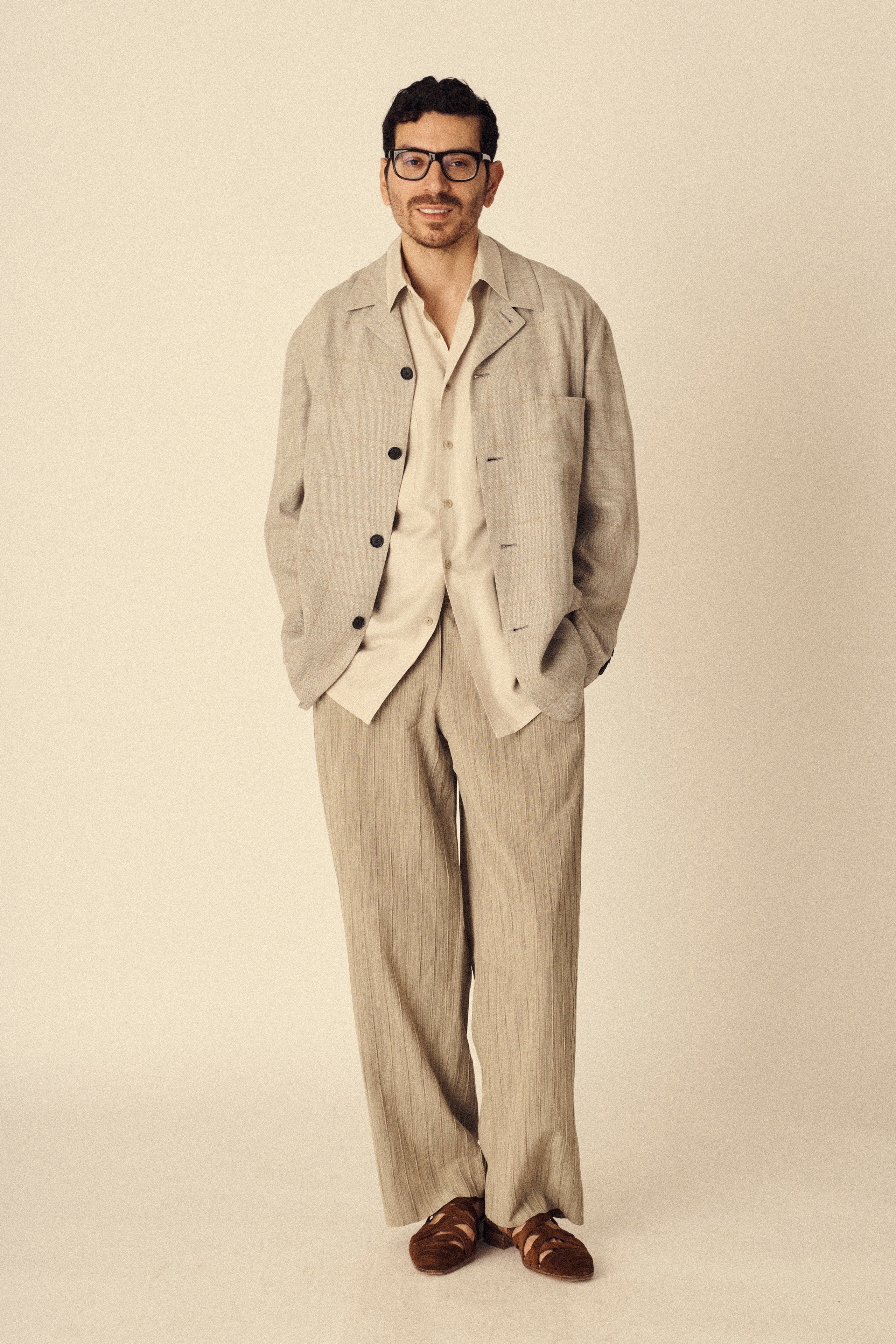 Armani Striped Silk Trousers - Desert Vintage
