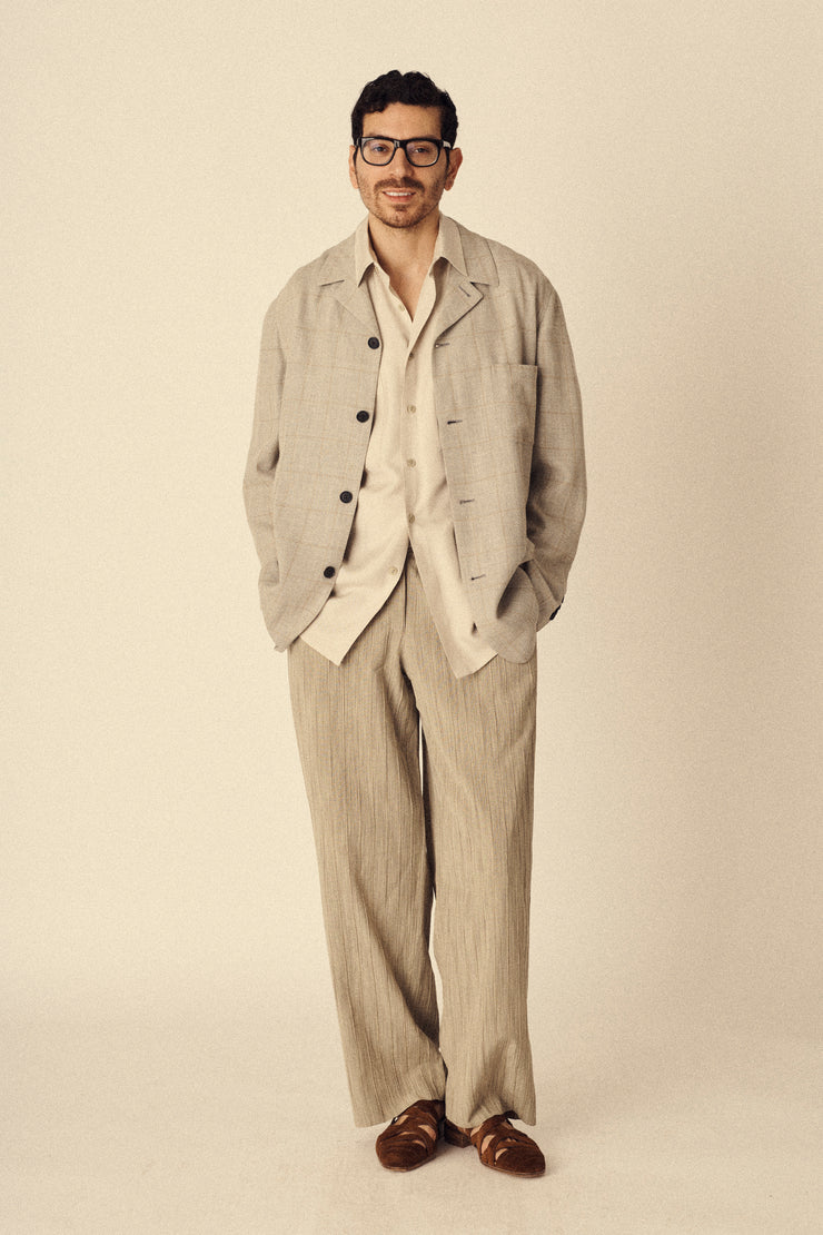 Armani Striped Silk Trousers - Desert Vintage