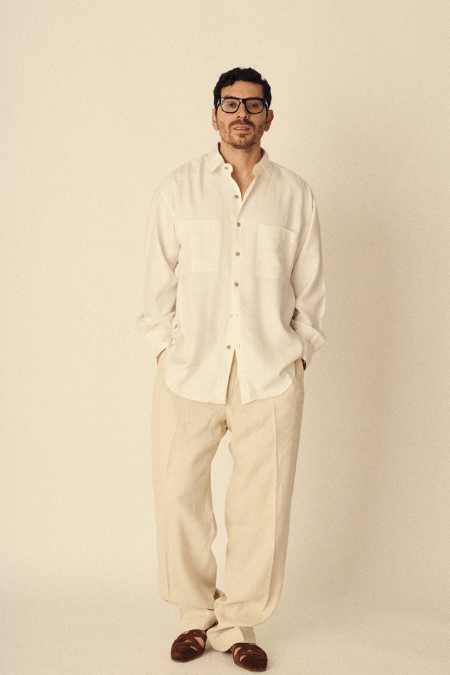 Vintage Silk Button Down - Desert Vintage