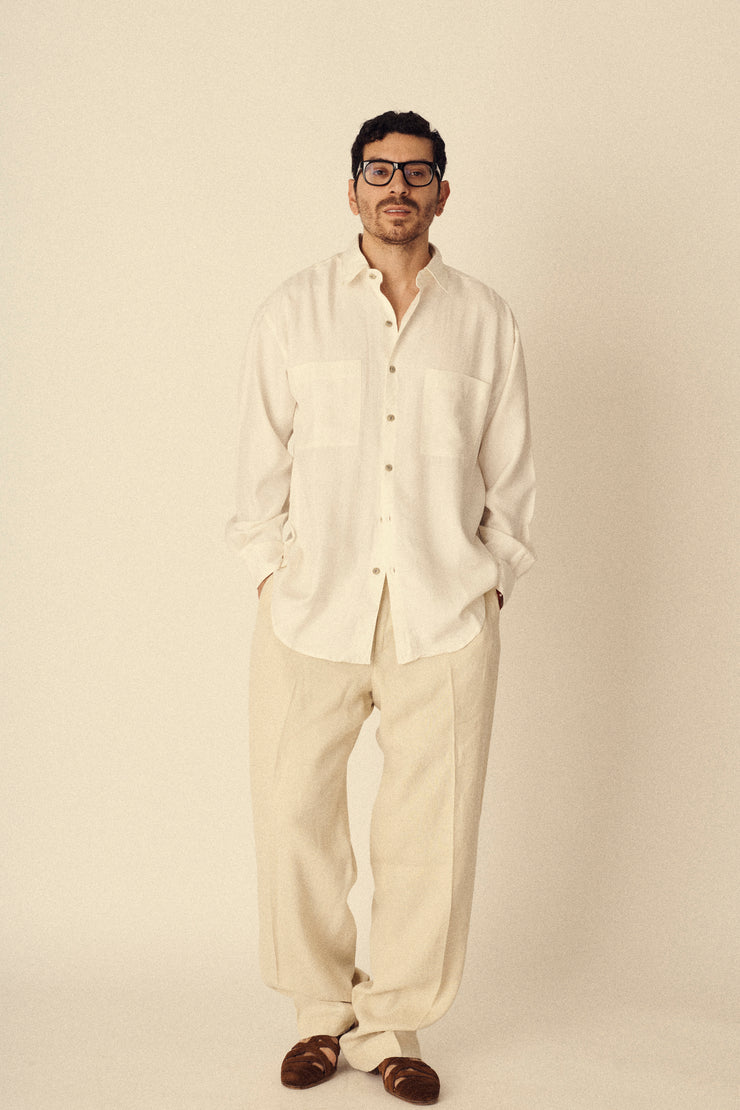 Vintage Silk Button Down - Desert Vintage