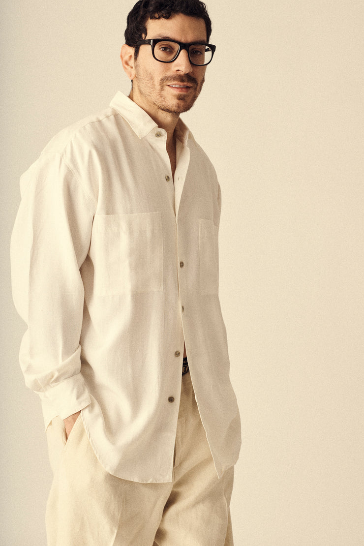 Vintage Silk Button Down - Desert Vintage