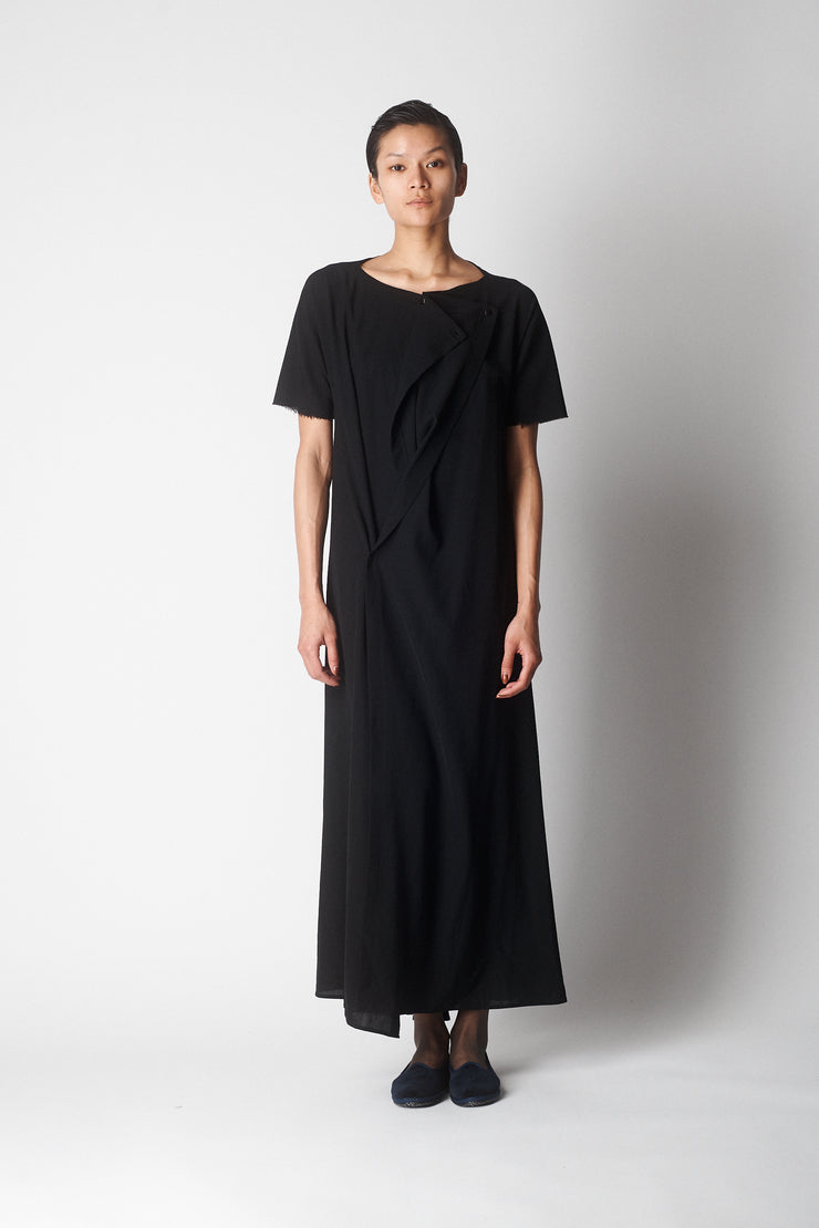 Yohji Yamamoto Asymmetric Wool Dress - Desert Vintage